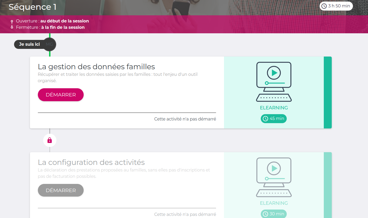 Formation elearning - Portail Famille eTicket